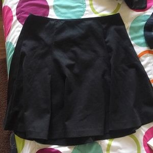 Black mini skirt